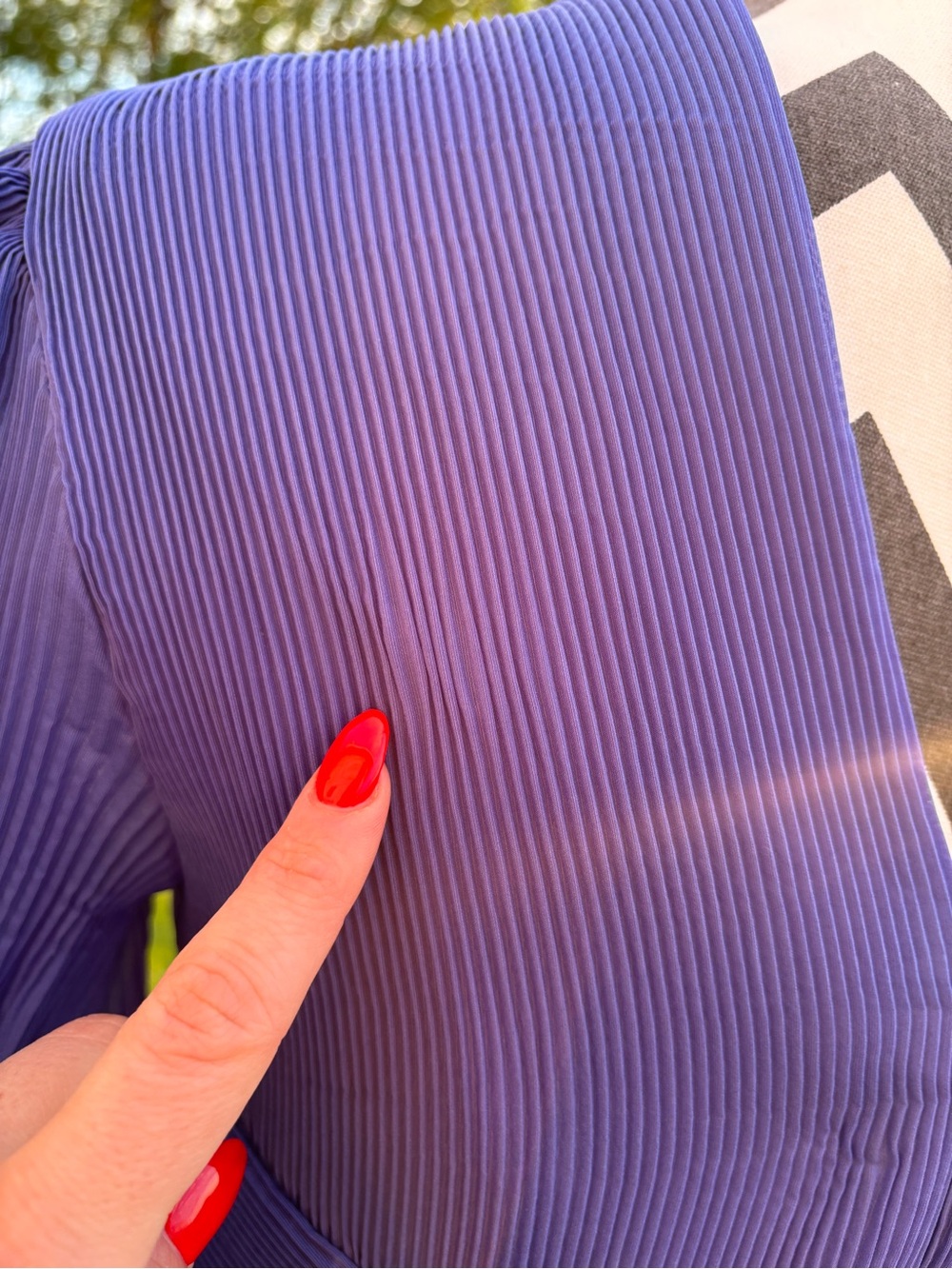 Zimmermann Pleated Mini Dress Lapis - Picture 4 of 9